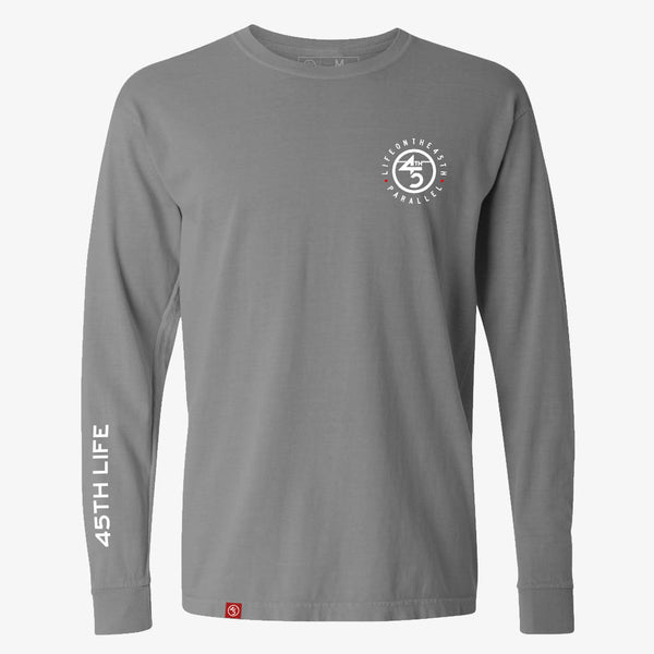 45th Parallel Long Sleeve Tagline Tee