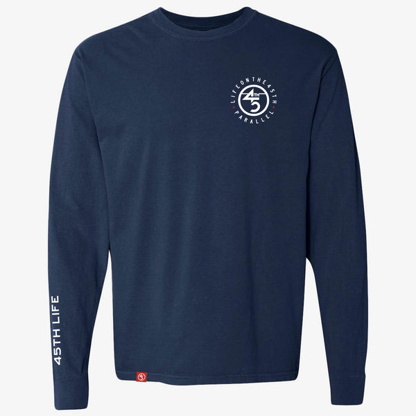 LONG SLEEVE TAGLINE TEE - 45TH PARALLEL