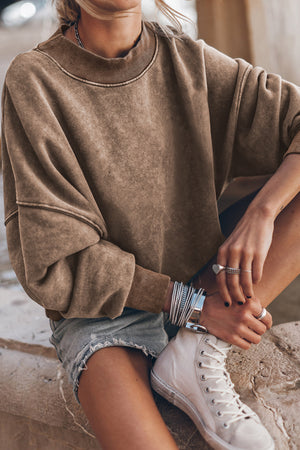 Drop Shoulder Crewneck Sweatshirt