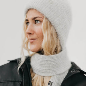 45th Life Joy Dynamic scarf and beanie set inspired by life along the 45th Parallel