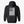 45th Parallel Standard Hoodie in Midnight Black — back view with full flag graphic in charcoal