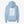 45th Parallel Standard Youth Hoodie in Indigo Blue — back view with full flag graphic in white
