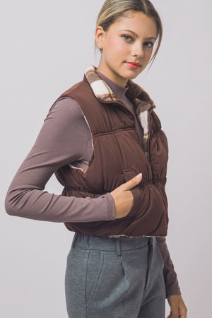 Full-Zip Reversible Puffer Vest