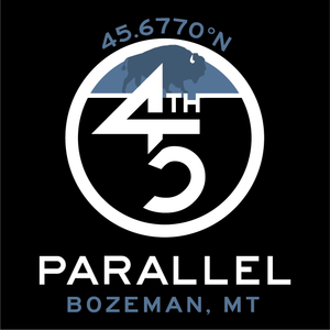 45th Life My Latitude Sticker featuring 45th Parallel coordinates. Bozeman, Montana
