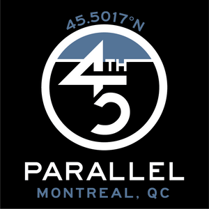 45th Life My Latitude Sticker featuring 45th Parallel coordinates. Montreal, Quebec