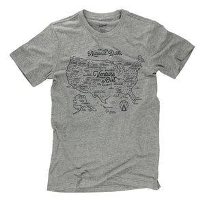 National Parks Map Tee