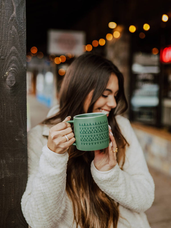 Pine Trees Ceramic Mug