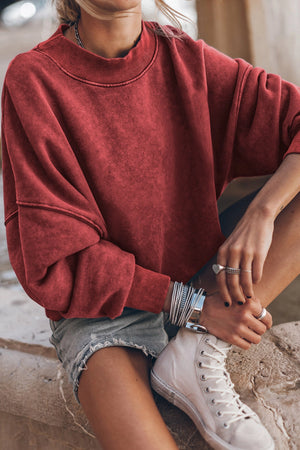 Drop Shoulder Crewneck Sweatshirt