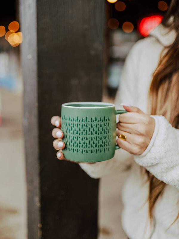 Pine Trees Ceramic Mug