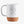 45th Parallel Cork Bottom Mug in White front view