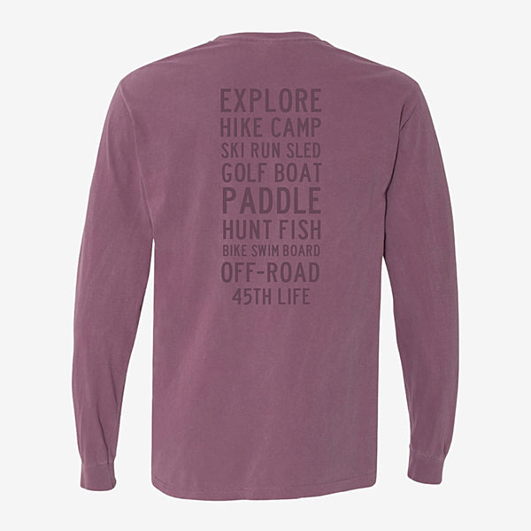 45th Life Long Sleeve Activity Tee