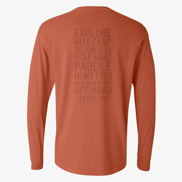 45th Life Long Sleeve Activity Tee