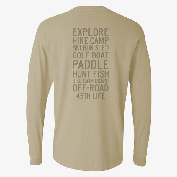 45th Life Long Sleeve Activity Tee
