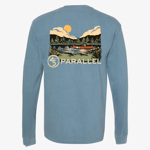 45th Parallel Long Sleeve Vintage Canoe Tee