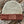 45th Parallel Leather Patch Two-Tone Beanie in Canyon Red and Creme with leather patch