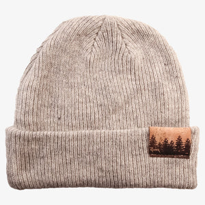 45th Parallel Merino Wool Trail Beanie in Birch Grey
