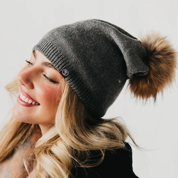 45th Parallel Pom Slouchy Beanie