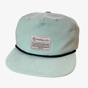 45th Parallel 5-Panel Recycled Rope Hat in Mint flat lay product shot