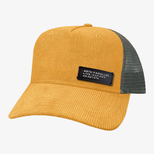 45th Parallel Traverse Trucker Hat in Harvest Gold