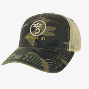 45th Parallel Classic Embroidered Hat in Field Camo with tan mesh back