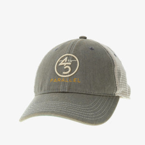 45th Parallel Classic Embroidered Hat in Midnight Olive with tan mesh back