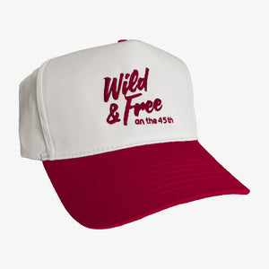 45th Parallel Wild and Free Cap in Cranberry