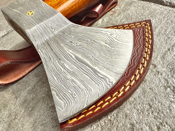 Damascus Steel Hatchet - Available In Store Only