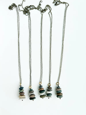 Lake Stone Cairn Necklace