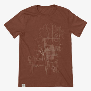 45th Parallel Gaylord Topo Tee in Red Clay