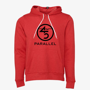 Classic Hoodie in Heather Red front view