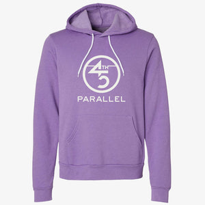 Classic Hoodie in Heather Team Purple front view