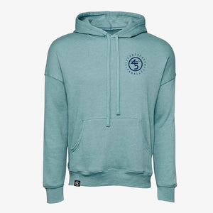 45th Parallel Tagline Hoodie in Glacier Mist front view