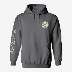 Coordinate Hoodie in Charcoal front view