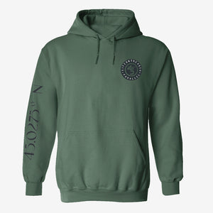 Coordinate Hoodie in Forest Green front view