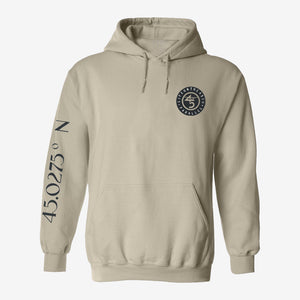 Coordinate Hoodie in Sand front view