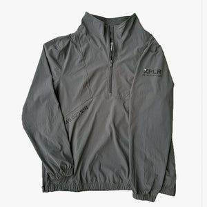 45th Parallel Athletic Quarter Zip Rain Jacket in Grey