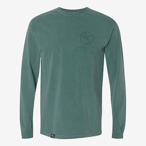 45th Parallel Long Sleeve Activity Tee in Blue Spruce front view