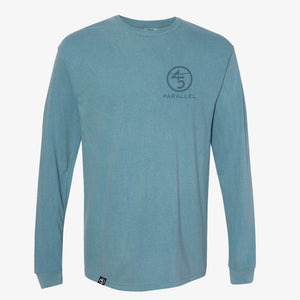 45th Parallel Long Sleeve Activity Tee in Glacier Blue front view
