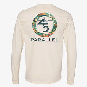 45th Parallel Long Sleeve Adventure Tee in Ivory back view
