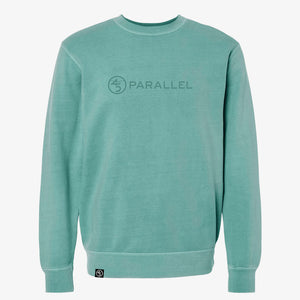 45th Parallel Embroidered Crew sweatshirt in Pigment Mint