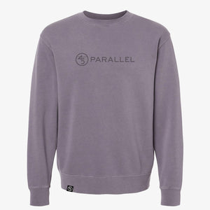 45th Parallel Embroidered Crew sweatshirt in Pigment Plum