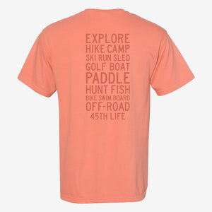 Activity Tee in Terracotta back view