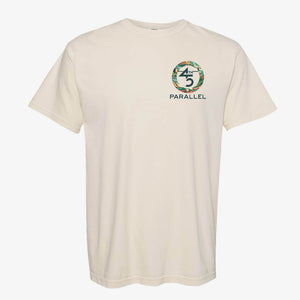 45th Adventures Tee in Ivory front view