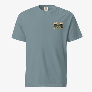 45th Parallel Vintage Canoe Tee in Ice Blue front view