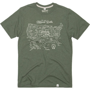 National Parks Map Tee