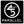 45th Parallel Classic Logo sticker in black with white circle logo, 4x4 inch