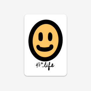 45th Parallel Smile Sticker