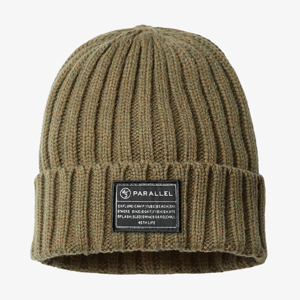 Cable Knit Activity Patch Beanie