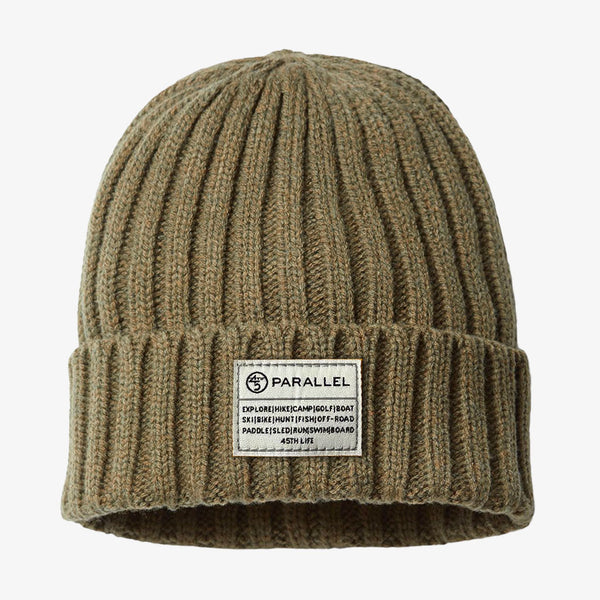 Cable Knit Activity Patch Beanie