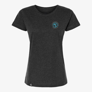 45th Parallel Women's Tagline Tee in Charcoal Heather